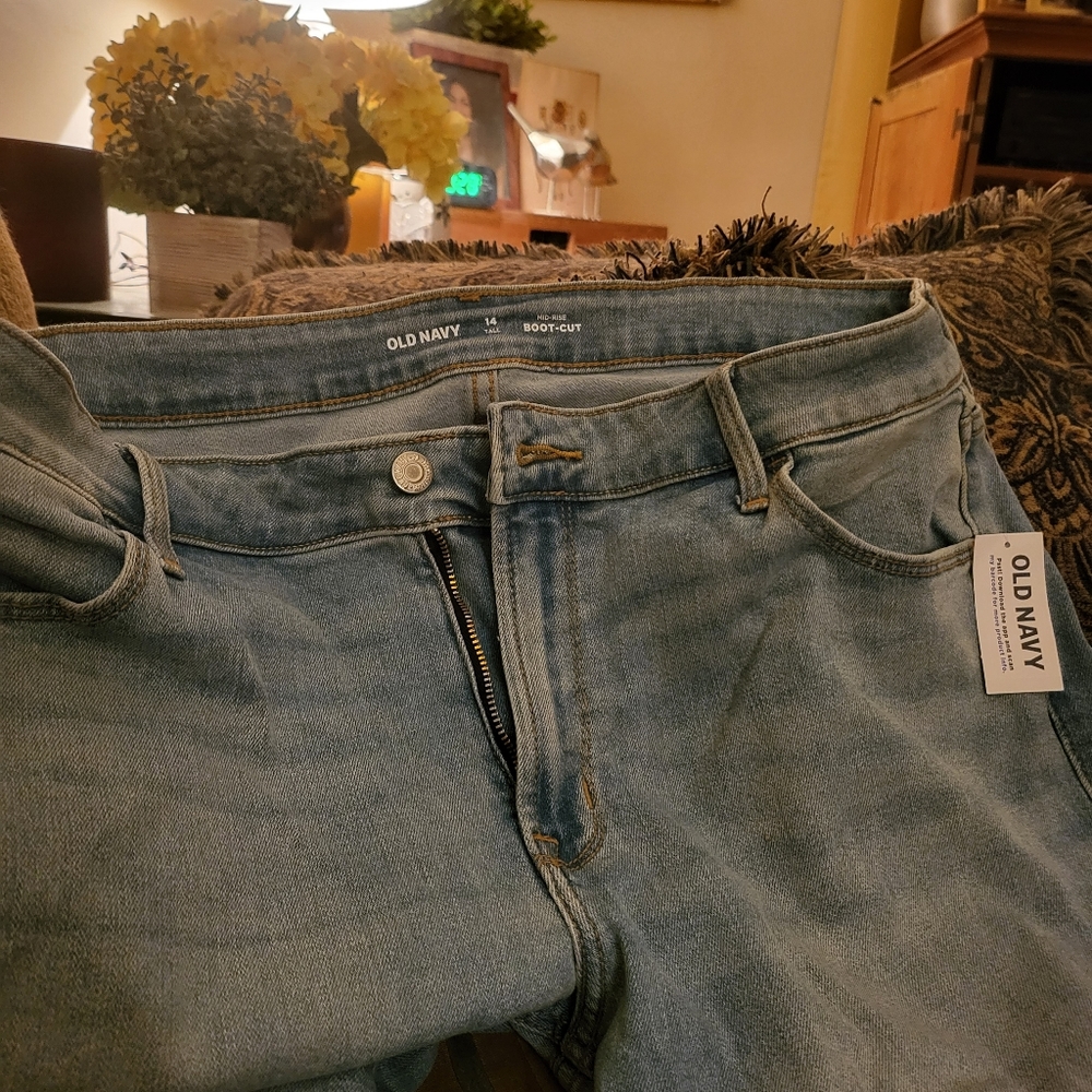 Old Navy midrise boot cut jeans 14 tall